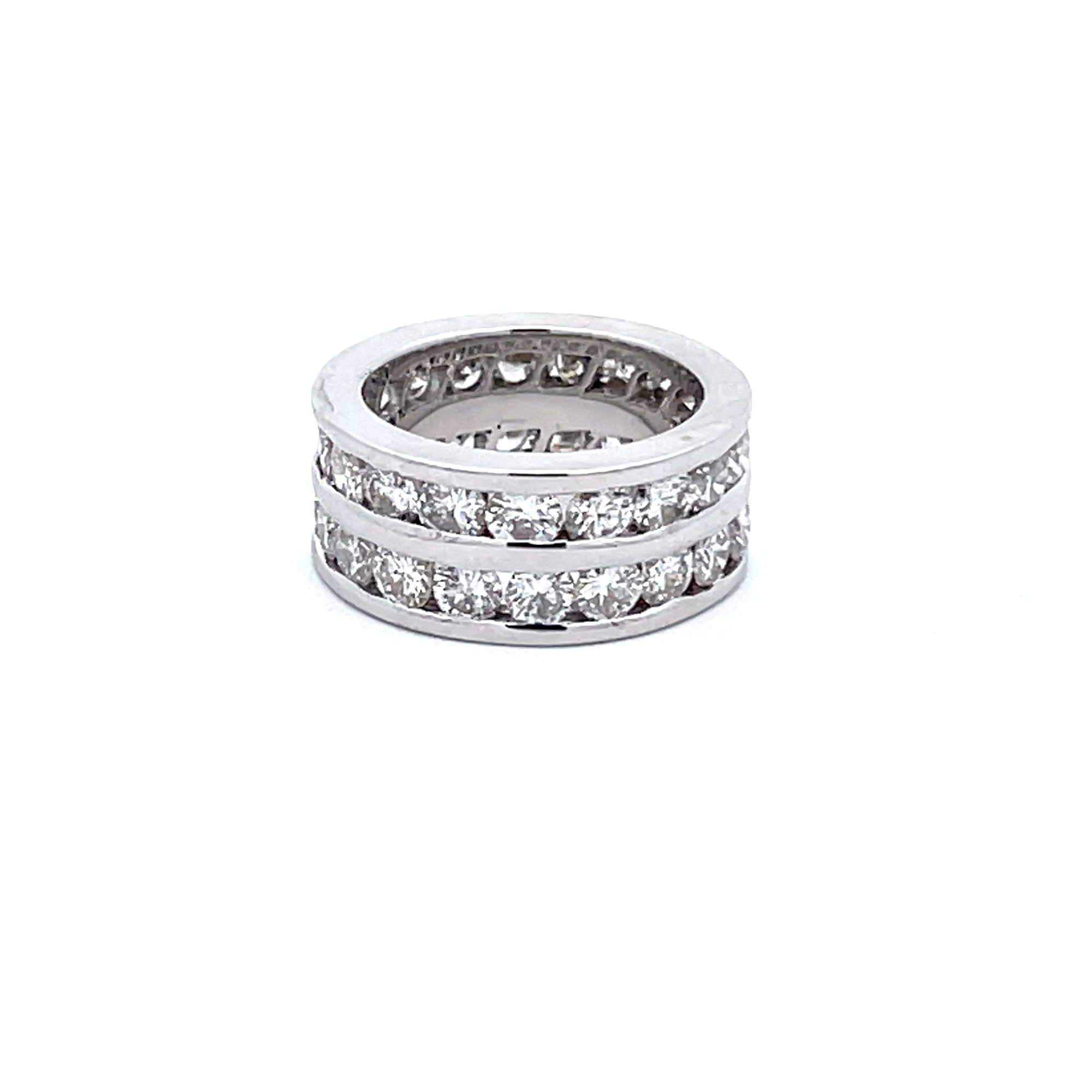 Double Diamond Wedding Band