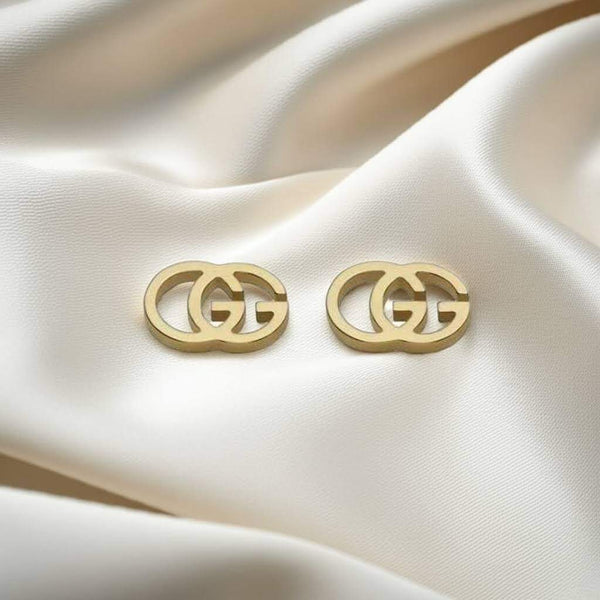 GUCCI RUNNING G STUD EARRINGS