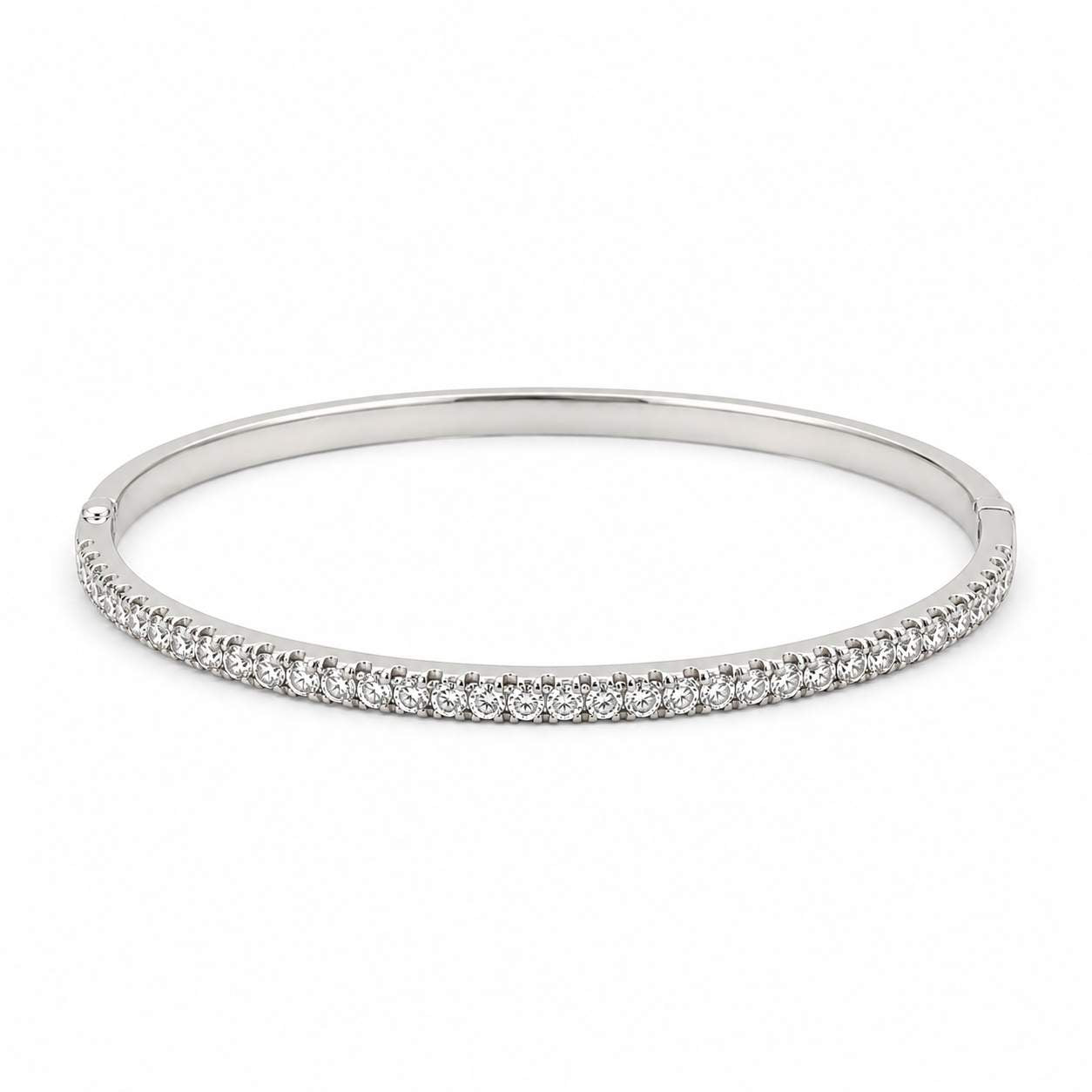 Half-Way Diamond Bangle