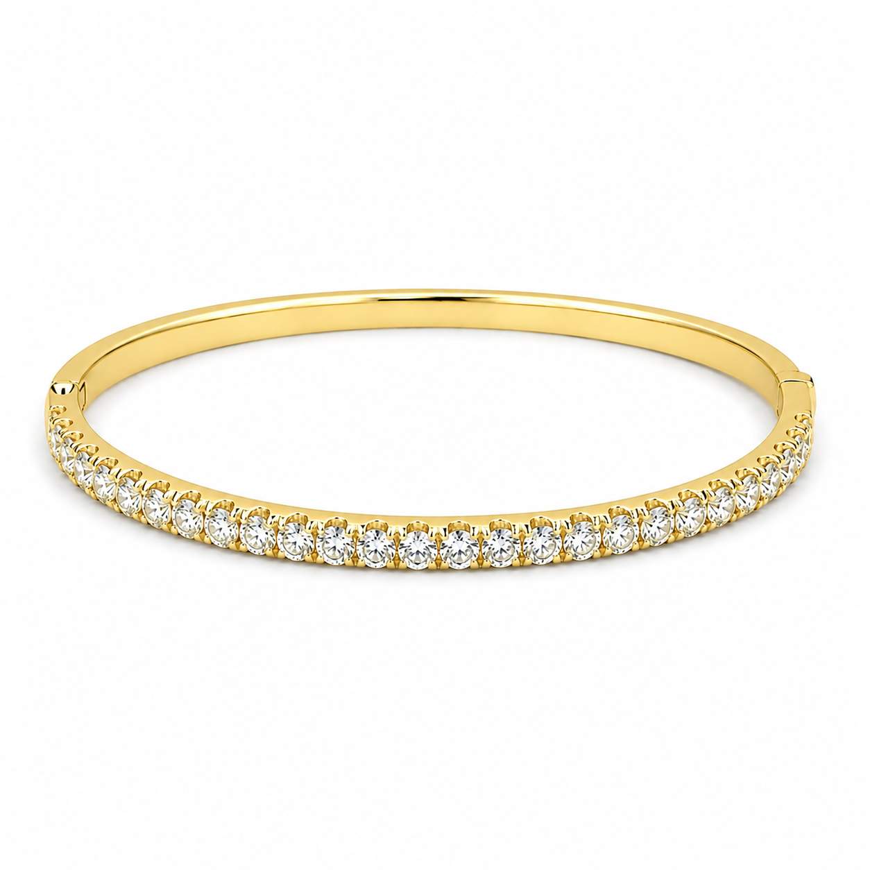 Half-Way Diamond Bangle