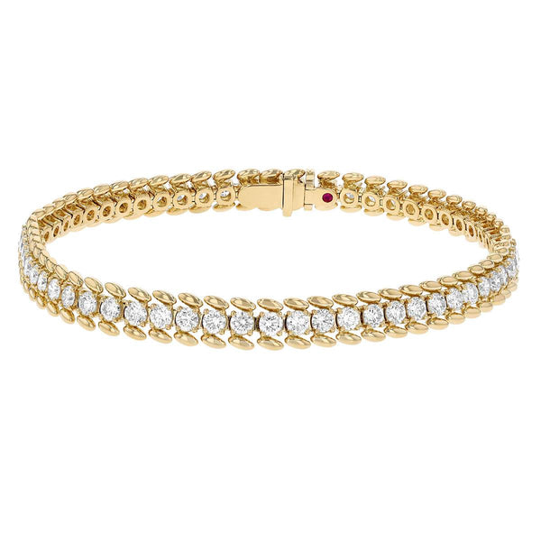 Roberto Coin Classic Large Ribbed Tennis Bracelet