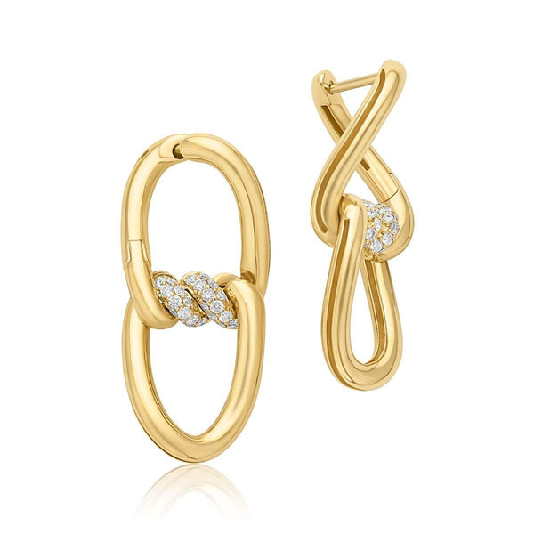 Roberto Coin Cialoma Knot Earrings