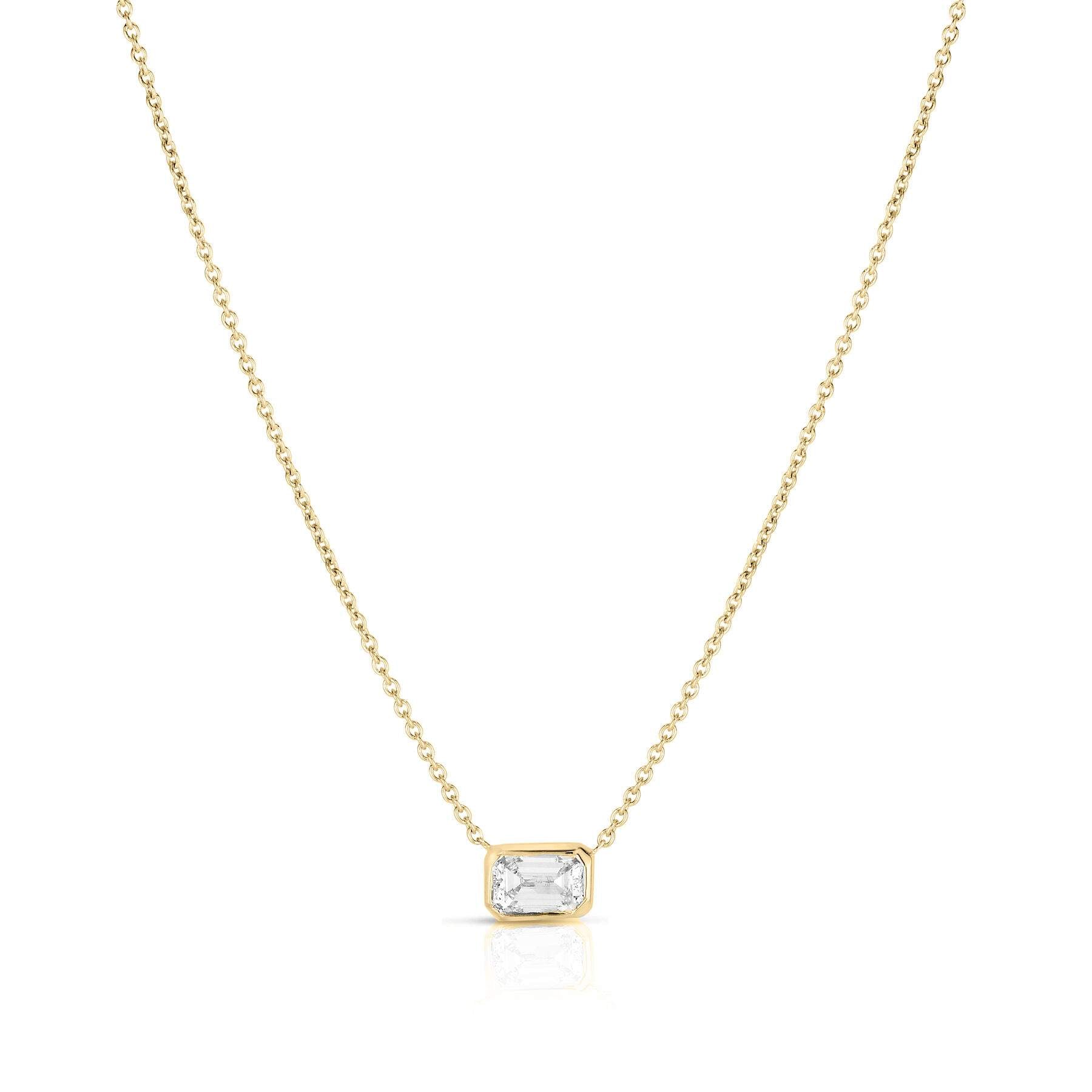 Roberto Coin Bezel Diamond Pendant Necklace