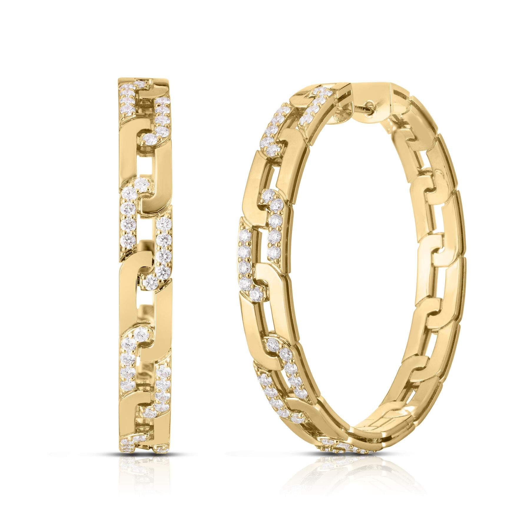 Roberto Coin Navarra Extra Large Hoop Earrings