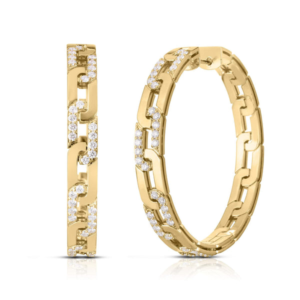 Roberto Coin Navarra Extra Large Hoop Earrings