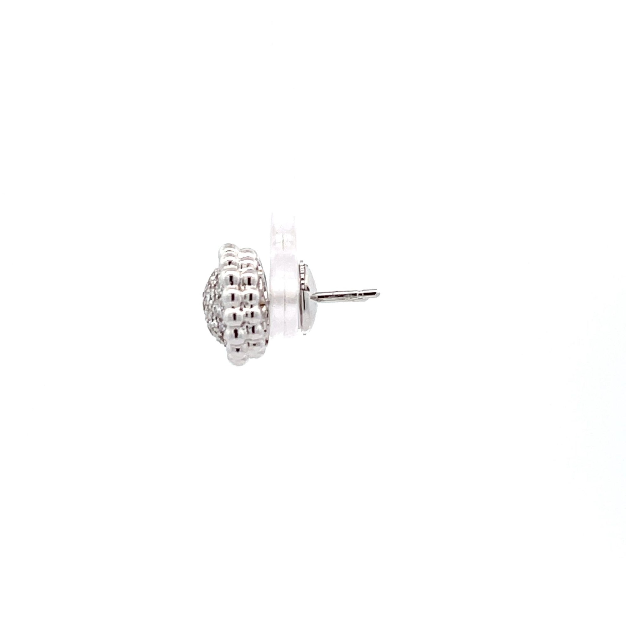 Diamond Ball Stud Earrings
