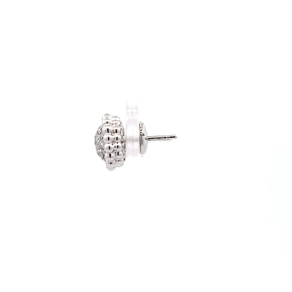 Diamond Ball Stud Earrings