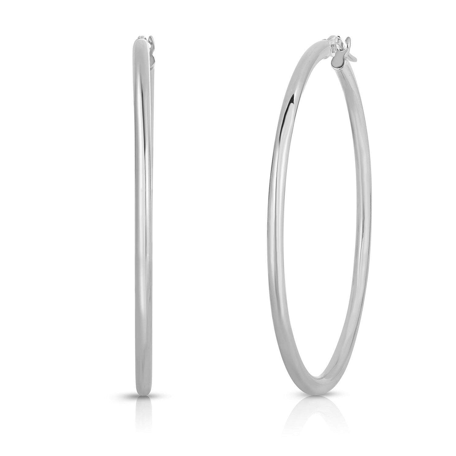 Roberto Coin Perfect Hoop Large Earrings