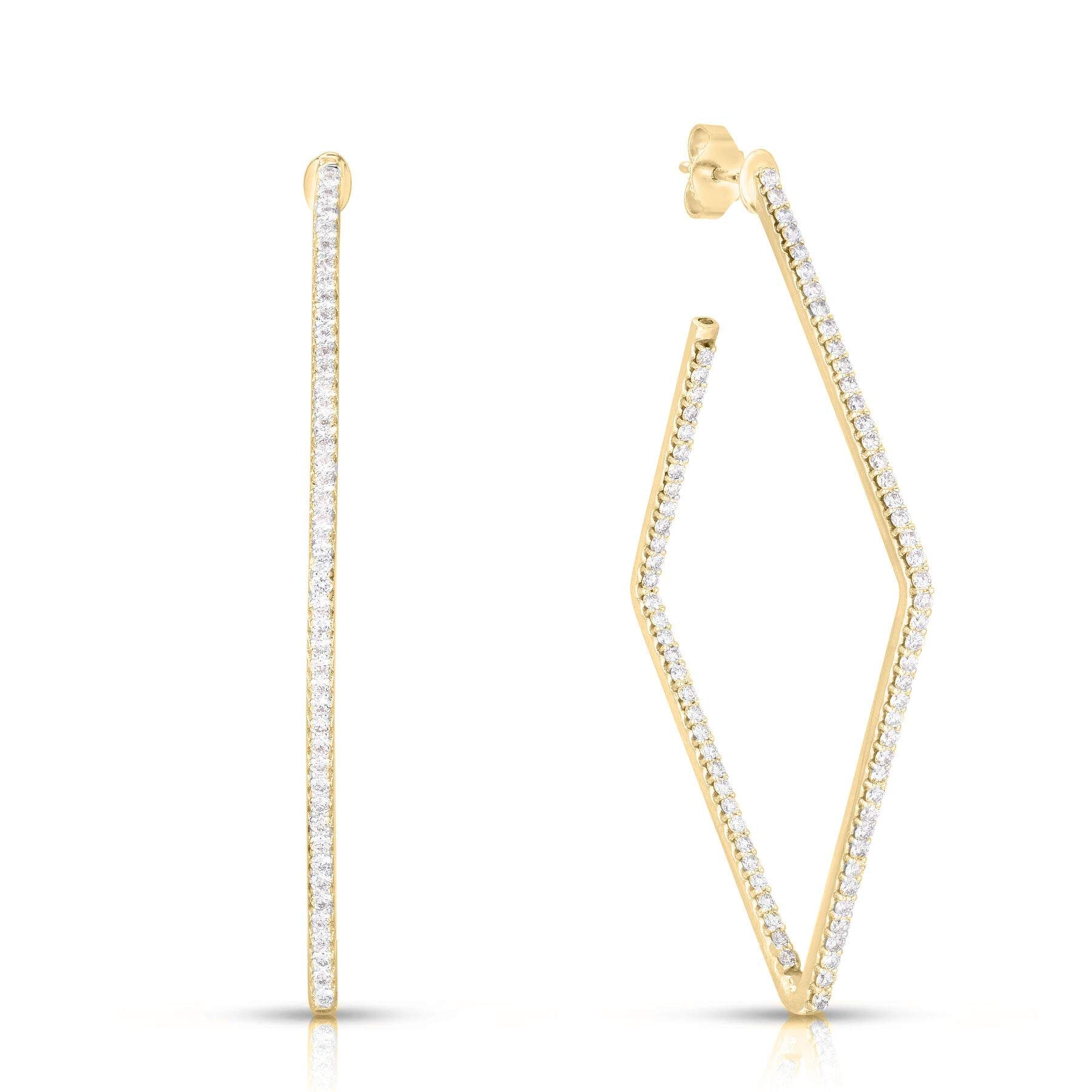 Roberto Coin Perfect Large Geometric Hoop Earrings
