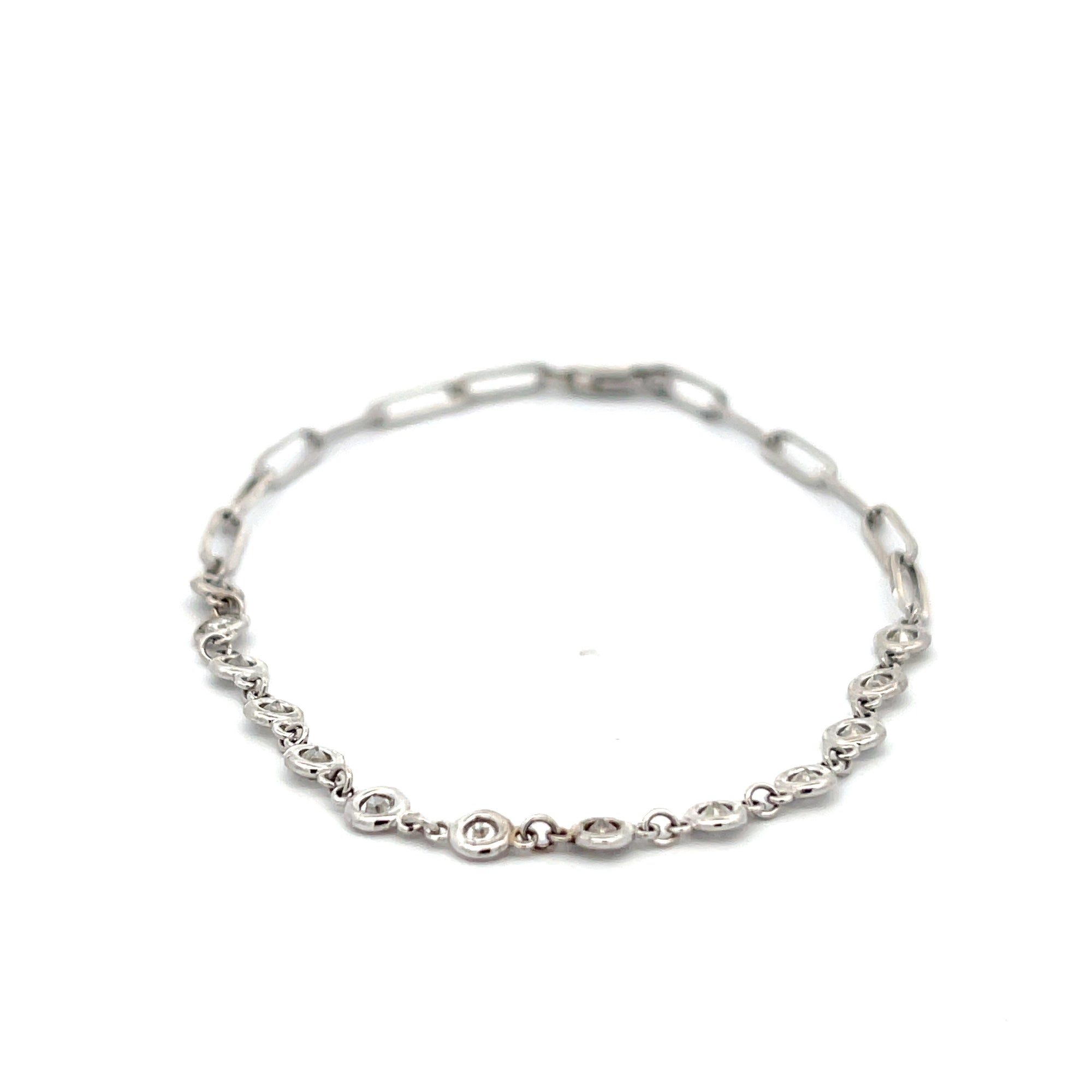 Diamond Bezel Set Bracelet