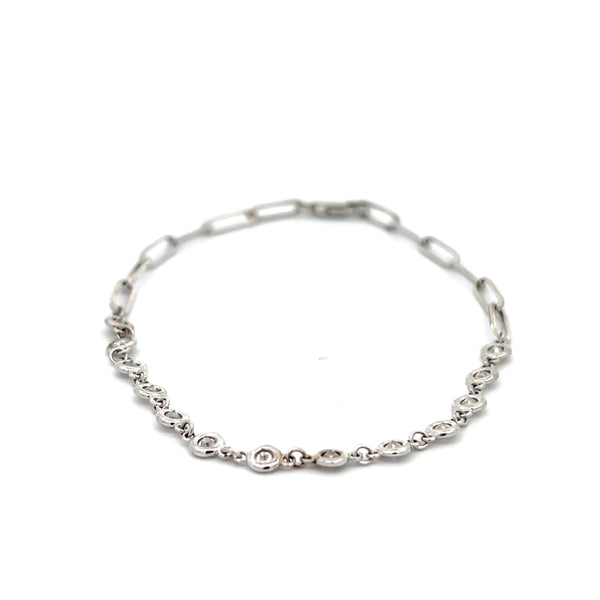 Diamond Bezel Set Bracelet