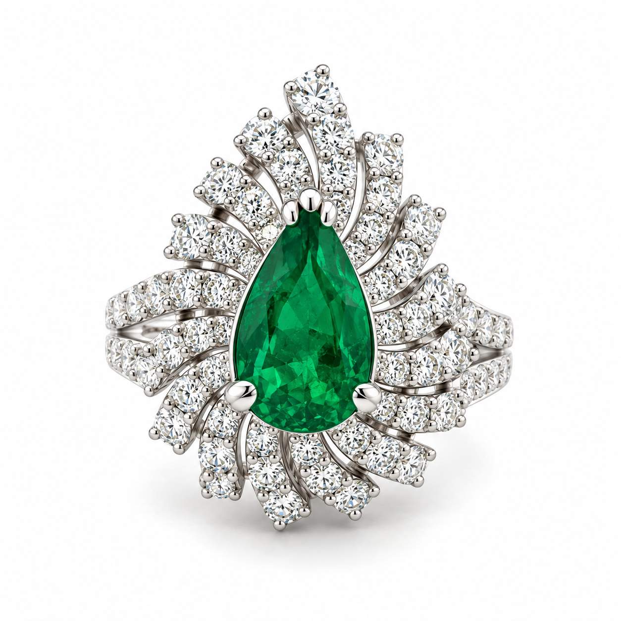 Emerald & Diamond Ring