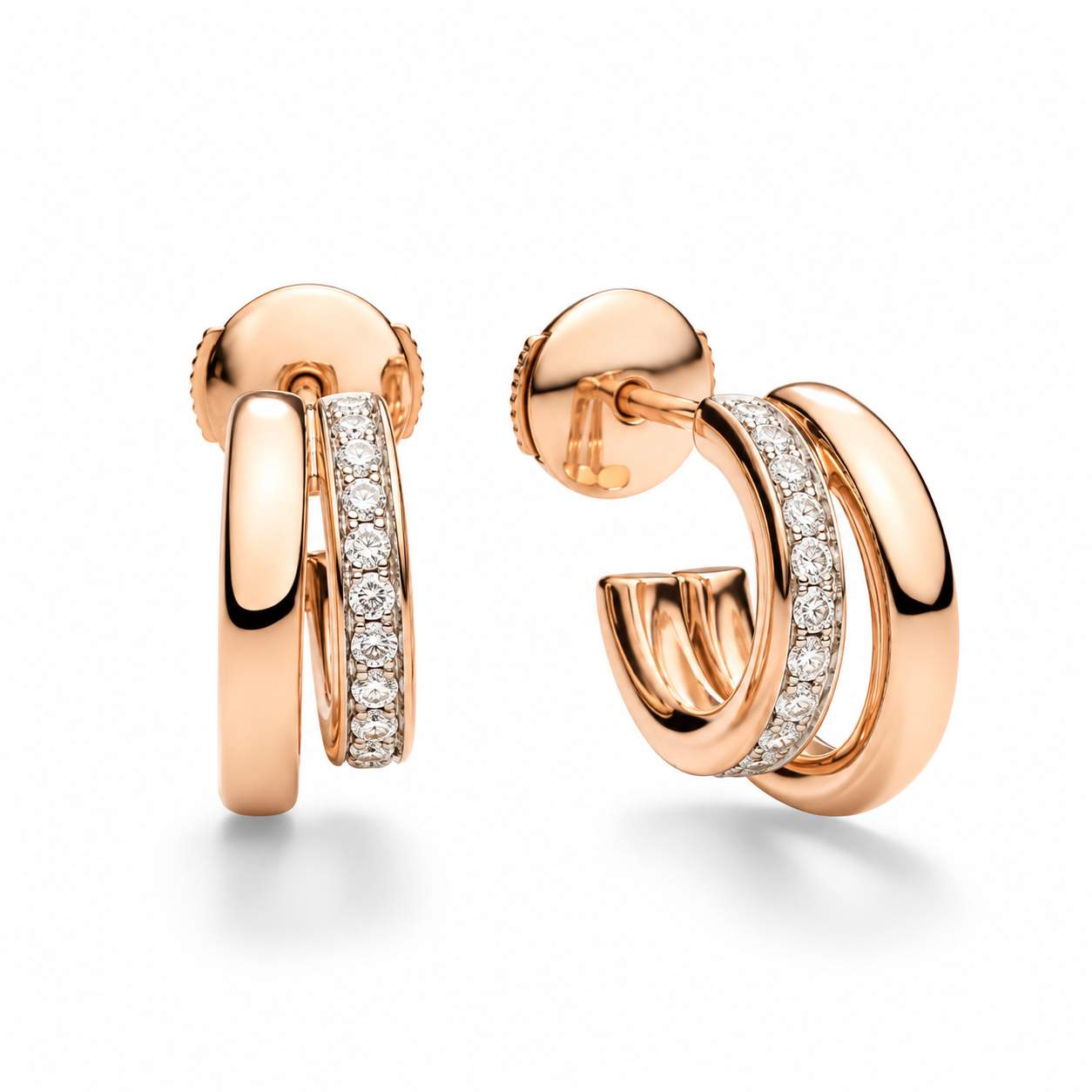 Pomellato Together Double Loop Earrings