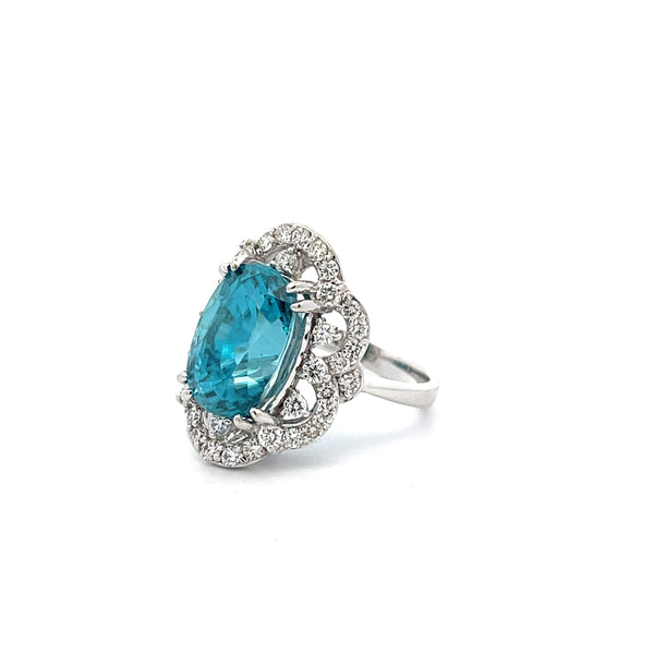 Zircon & Diamond Ring