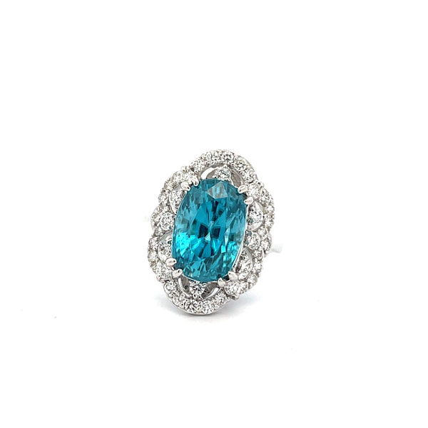 Zircon & Diamond Ring