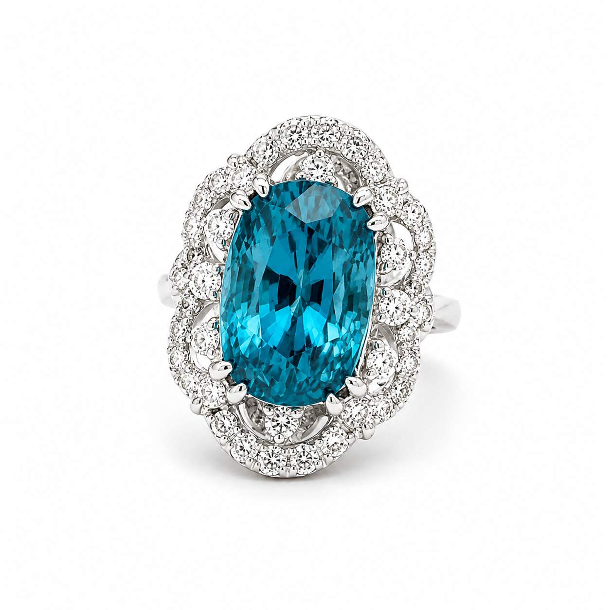 Zircon & Diamond Ring