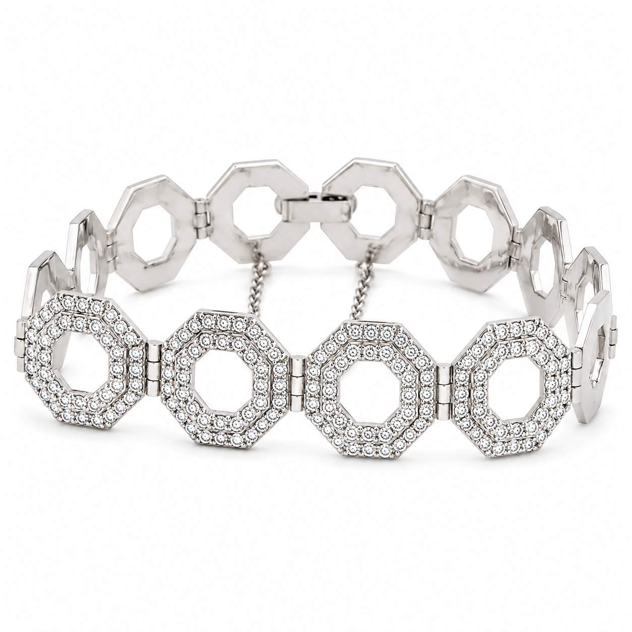Diamond Hexagon Bracelet