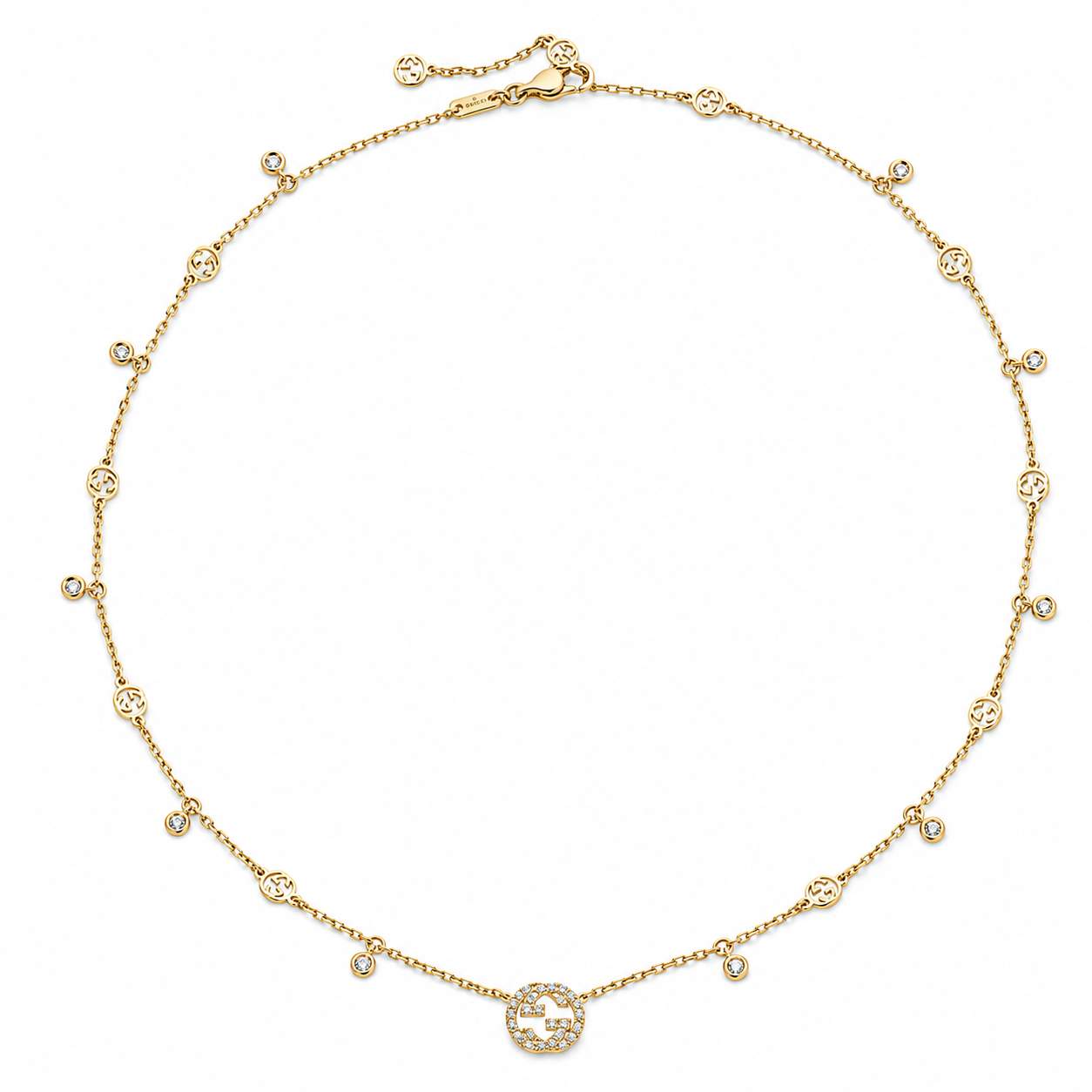 Gucci Interlocking "G" Diamond Necklace