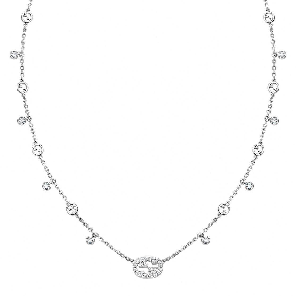 Gucci Interlocking "G" Diamond Necklace