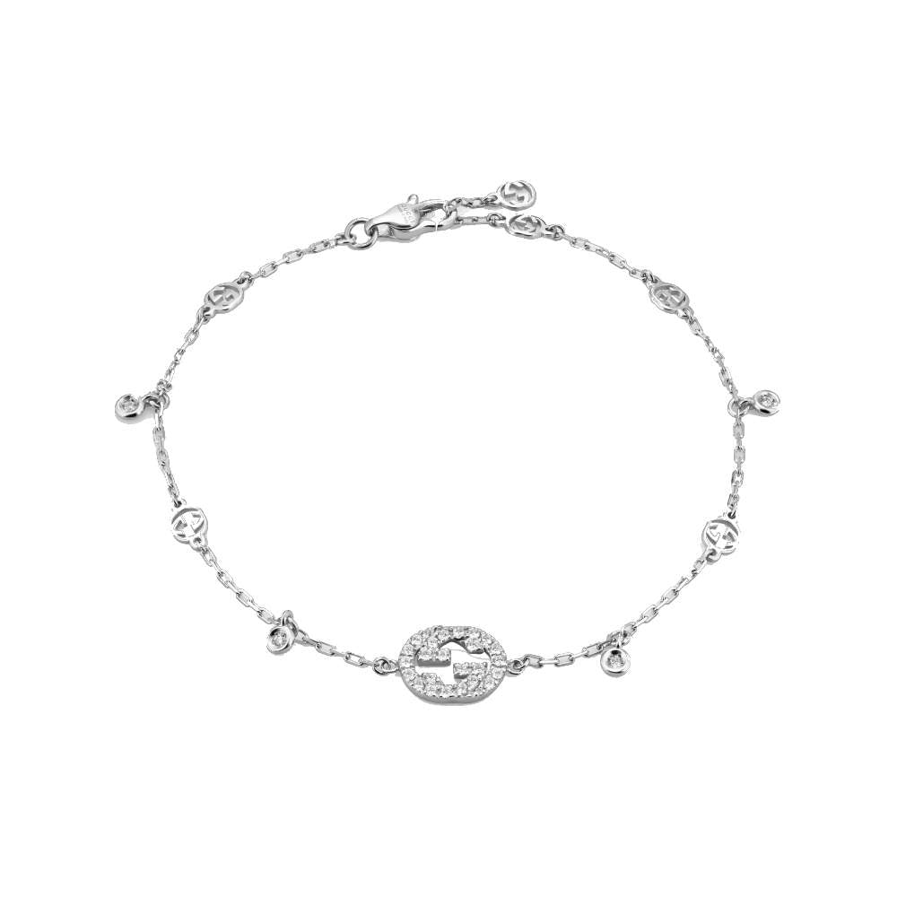 Gucci Interlocking "G"  Diamond Bracelet