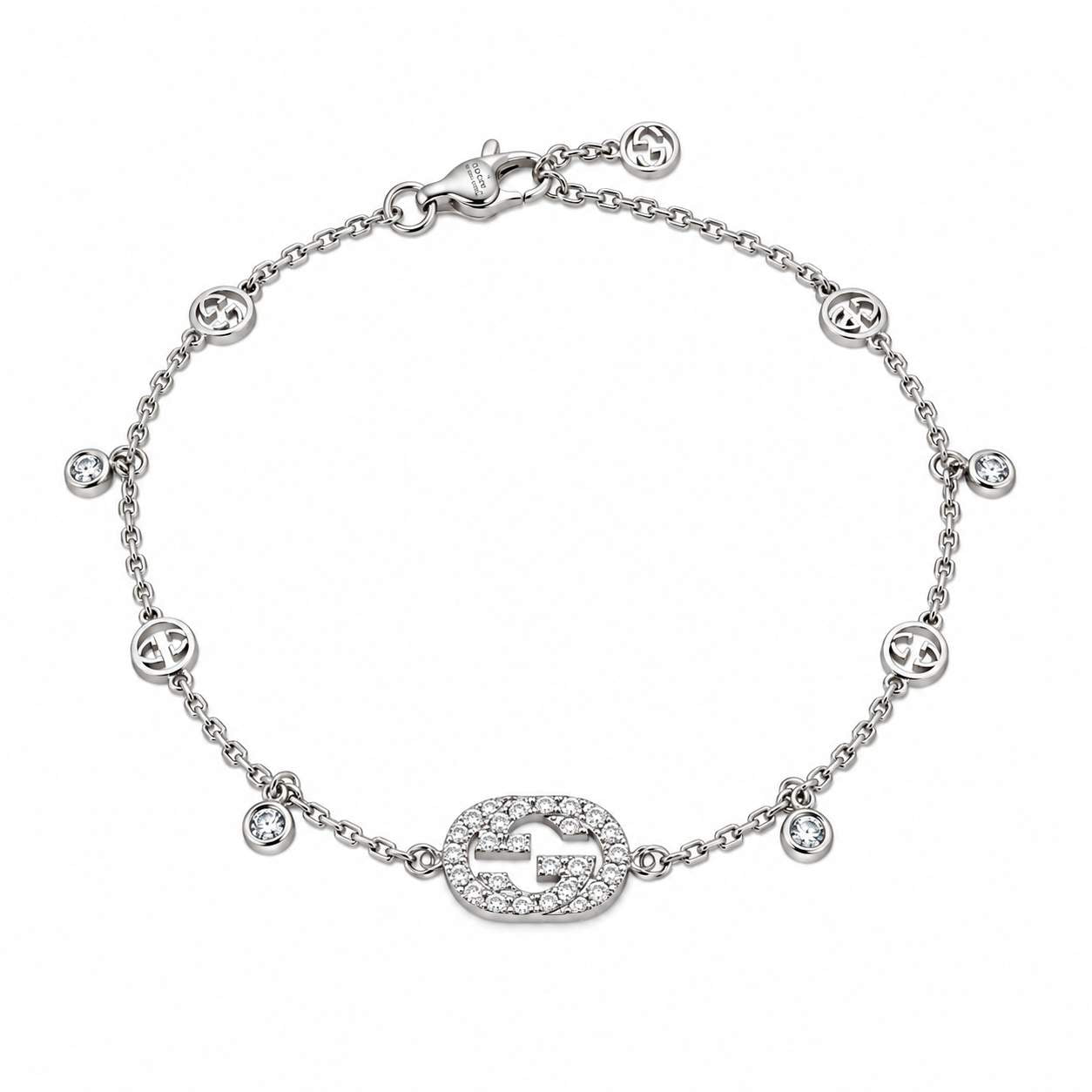 Gucci Interlocking "G"  Diamond Bracelet