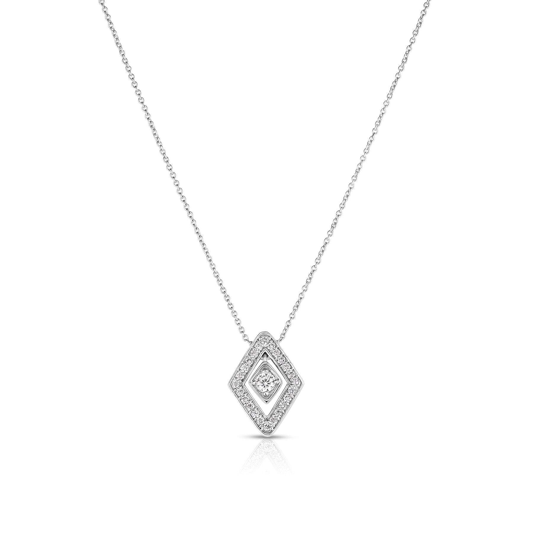 Roberto Coin Diamante Small Pendant Necklace