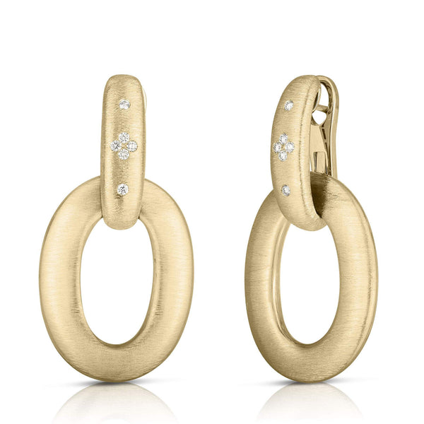 Roberto Coin Duchessa Satin-Finish Large Door-Knocker Earrings