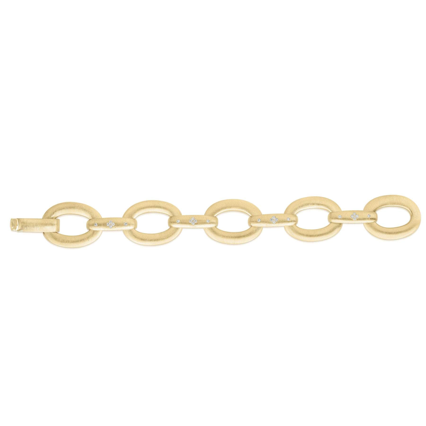 Roberto Coin Duchessa Satin-Finish Large Oval Link Bracelet