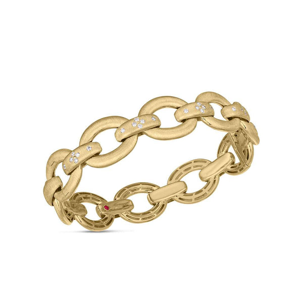 Roberto Coin Duchessa Satin-Finish Large Oval Link Bracelet
