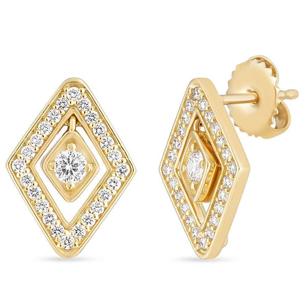 Roberto Coin Diamante Stud Earrings