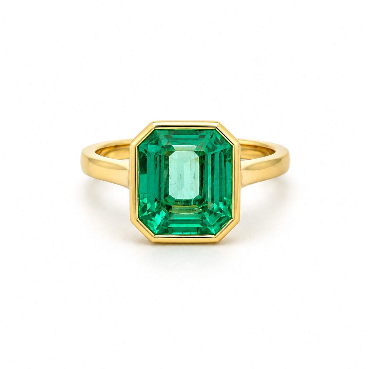 Emerald Solitaire Ring