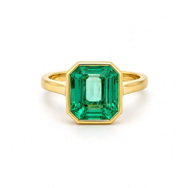 Emerald Solitaire Ring