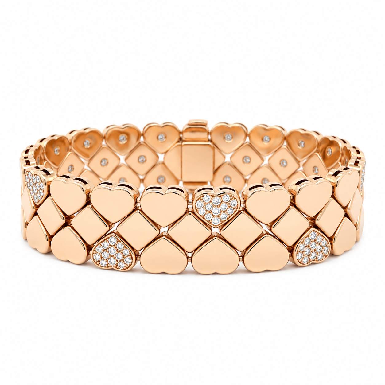 Chopard Happy Hearts 3 Row Bracelet