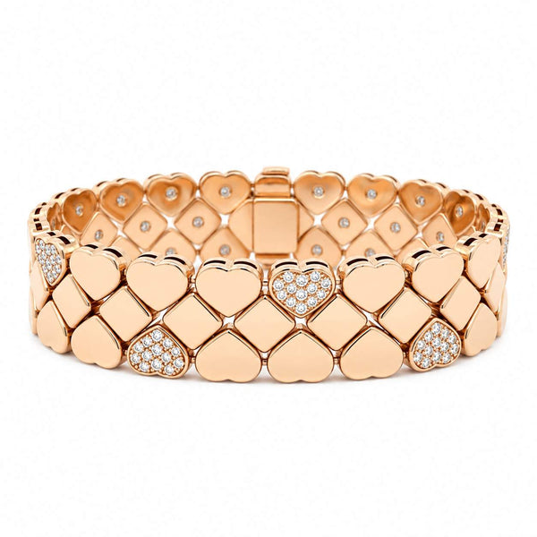 Chopard Happy Hearts 3 Row Bracelet