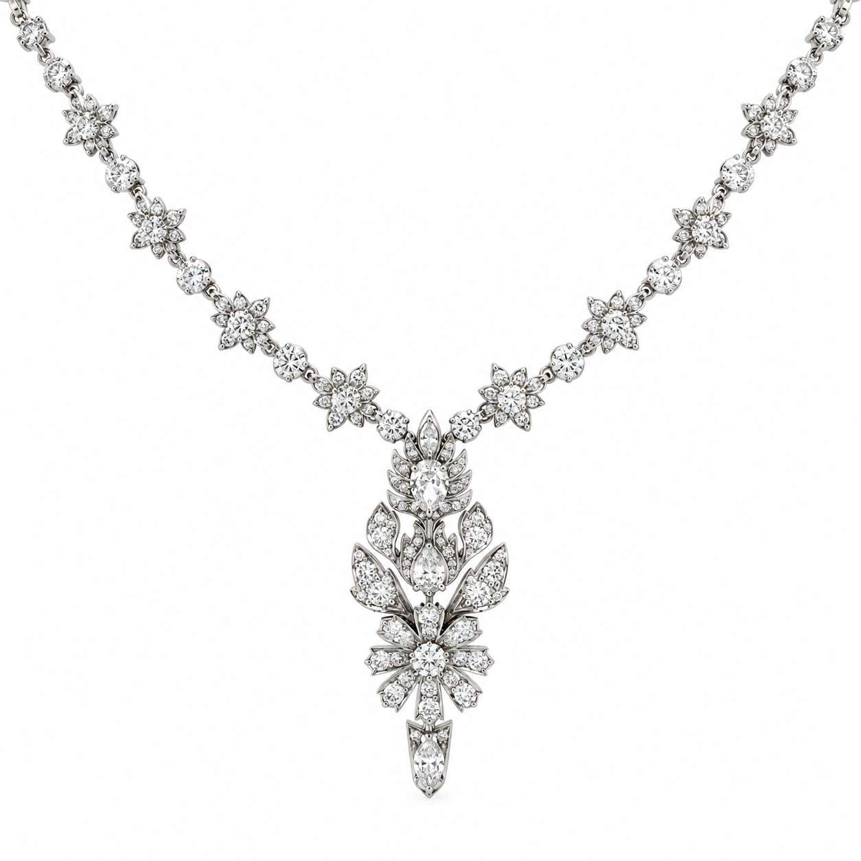 Gucci Flora Flower Diamond Necklace