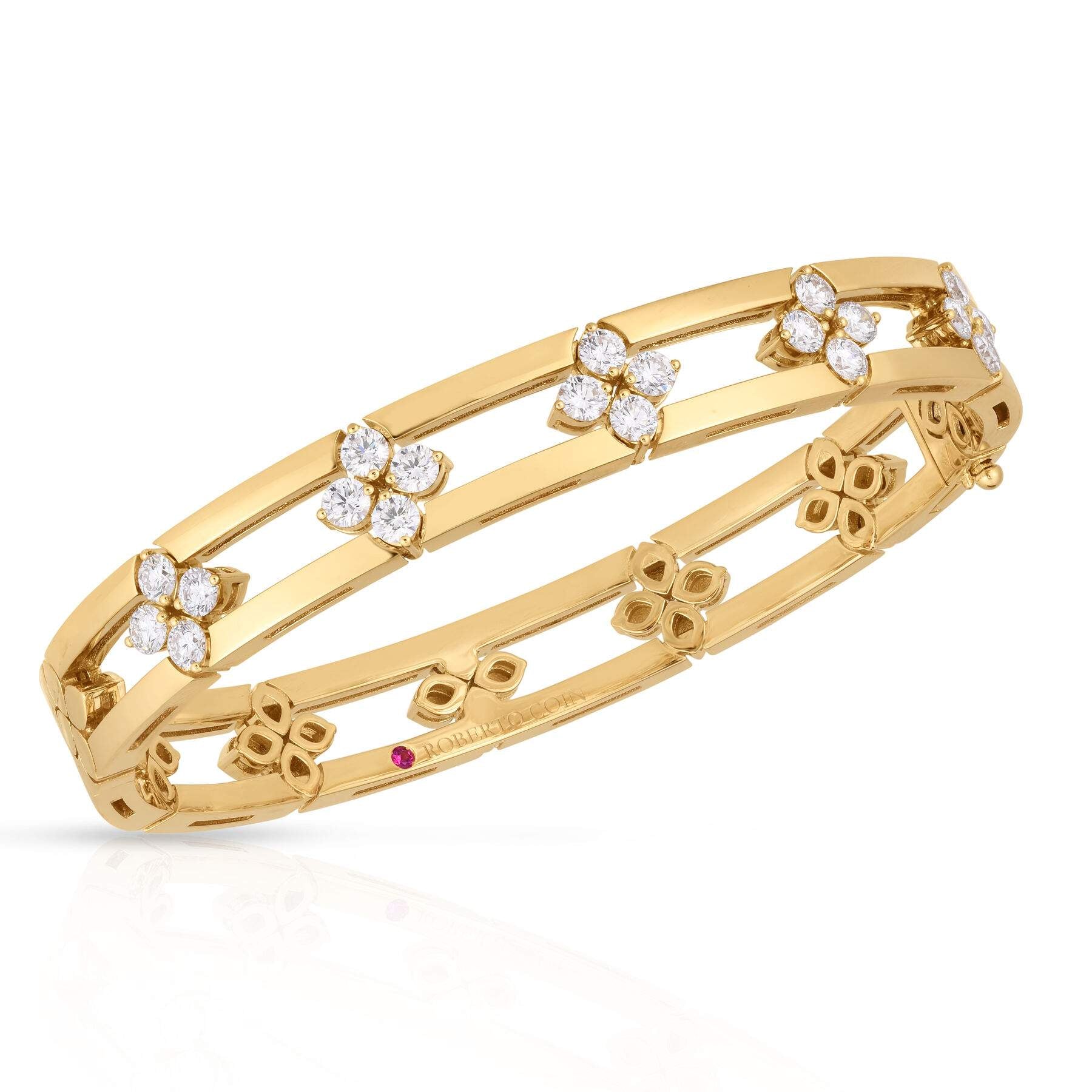 Roberto Coin Love In Verona Open Frame Bangle