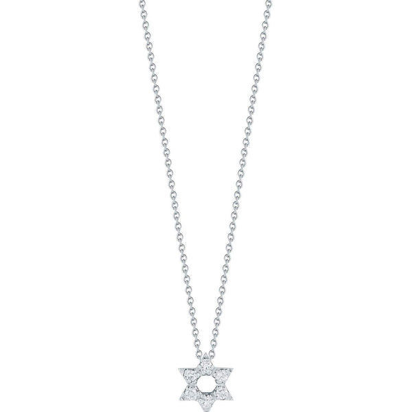 Roberto Coin Tiny Treasures Star Of David Pendant Necklace
