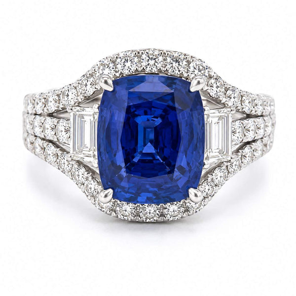 Sapphire And Diamond Ring