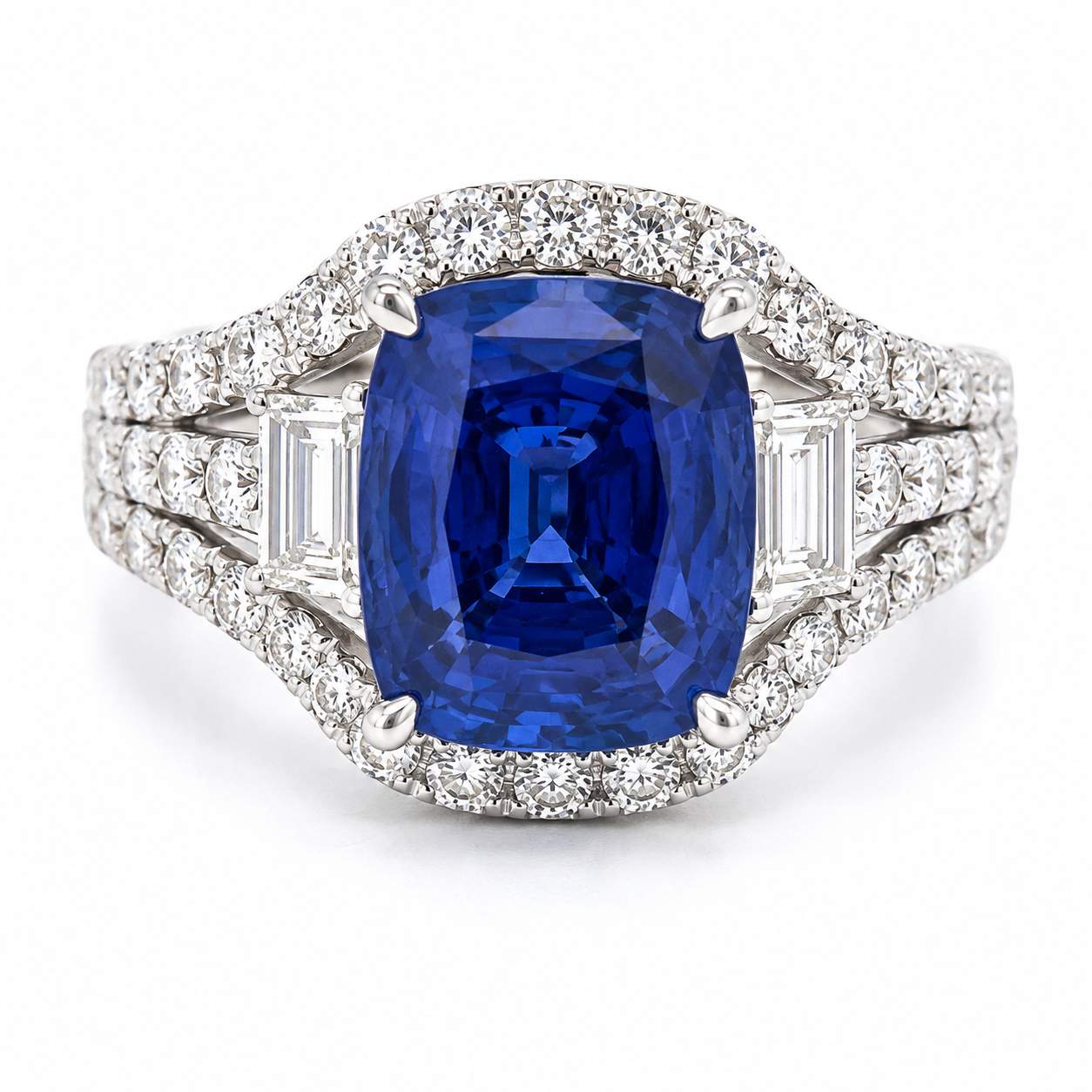 Sapphire And Diamond Ring