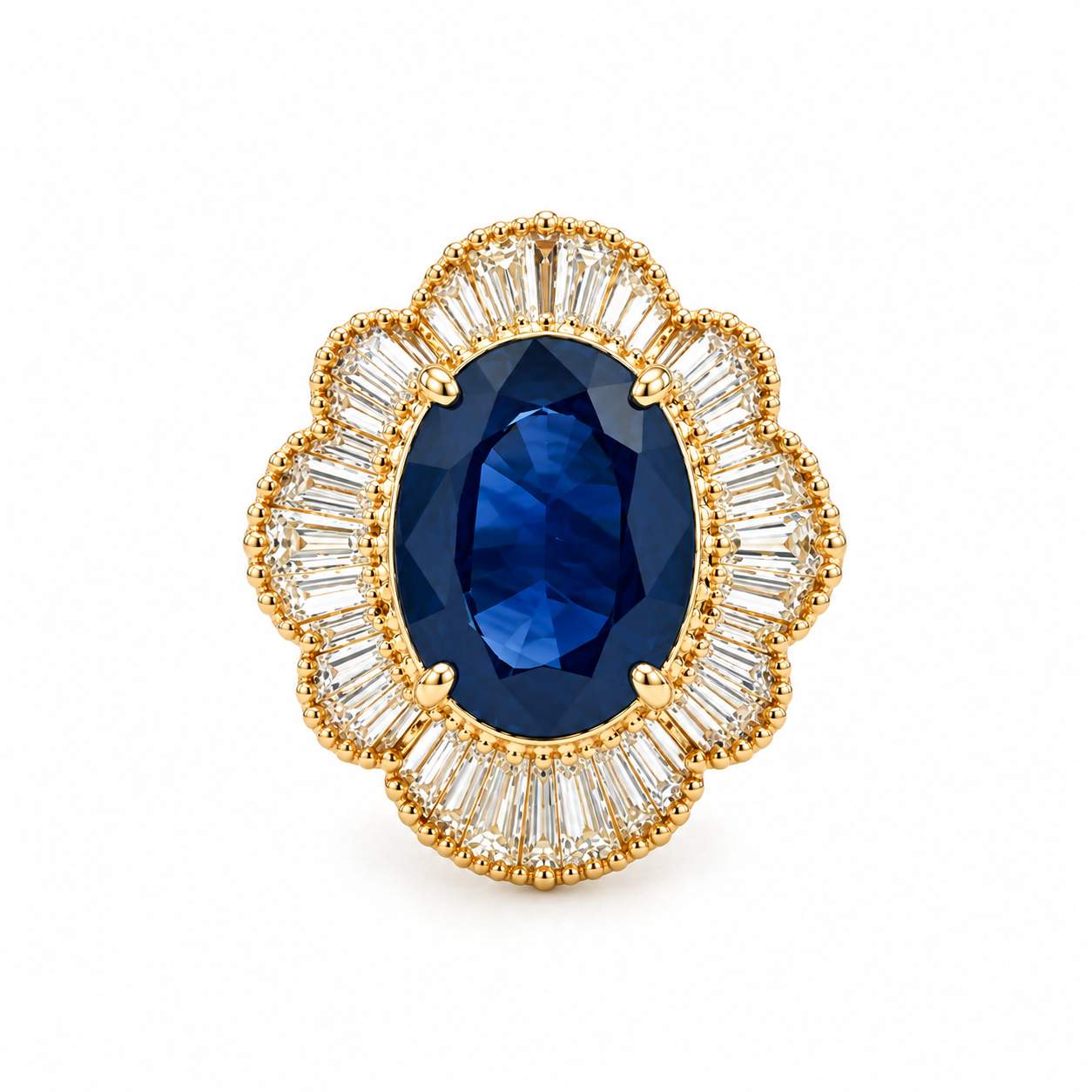 Sapphire And Diamond Ring