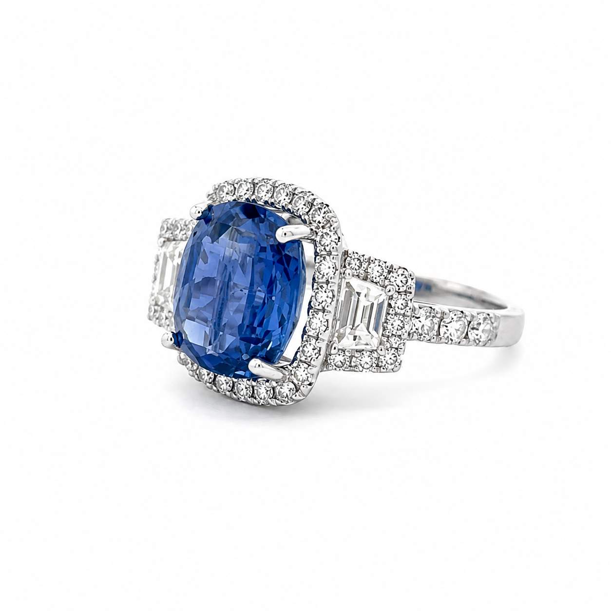 Sapphire And Diamond Ring