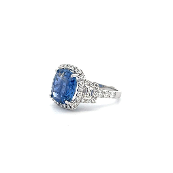 Sapphire And Diamond Ring