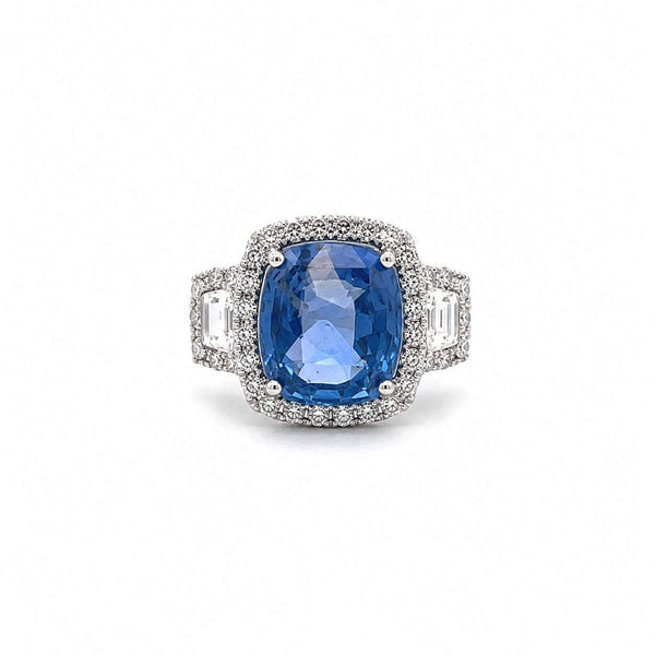 Sapphire And Diamond Ring