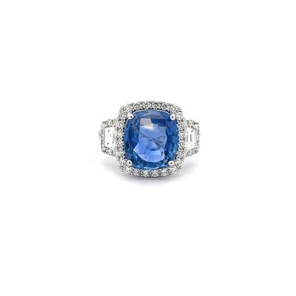 Sapphire And Diamond Ring