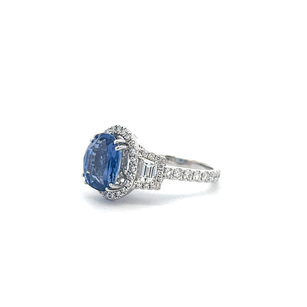 Sapphire And Diamond Ring