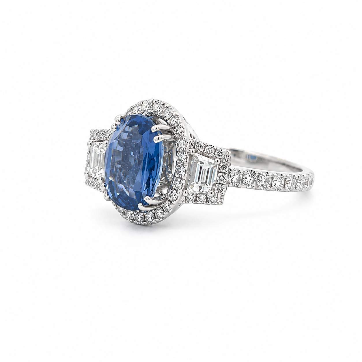 Sapphire And Diamond Ring