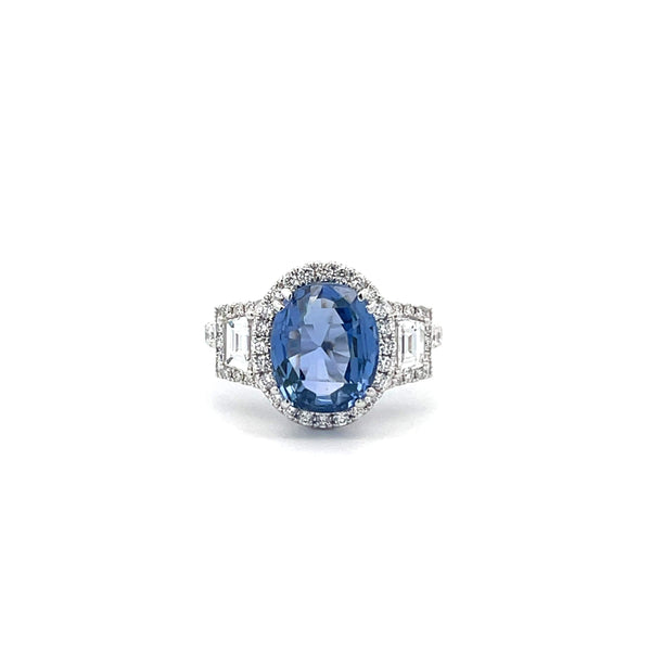 Sapphire And Diamond Ring