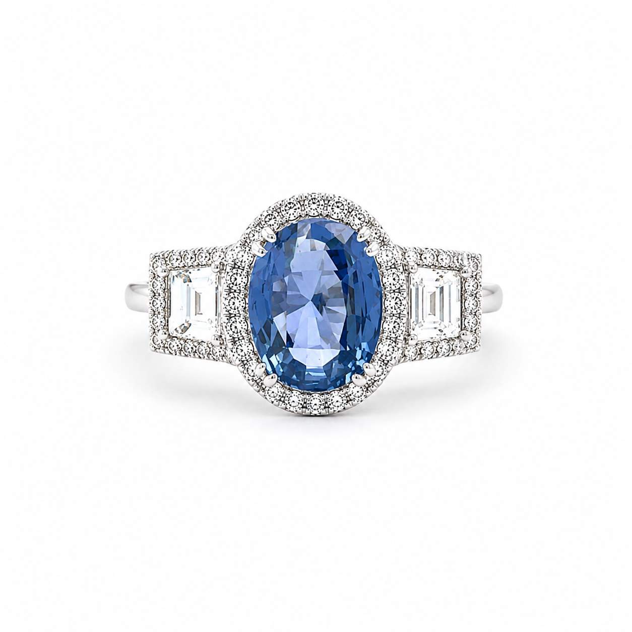 Sapphire And Diamond Ring