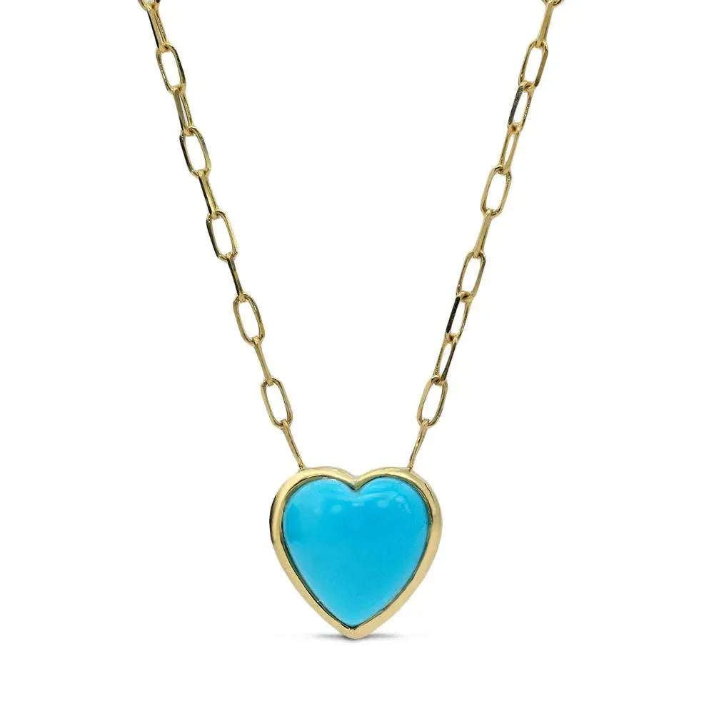 Mark Henry Heart Of Gold Turquoise Necklace