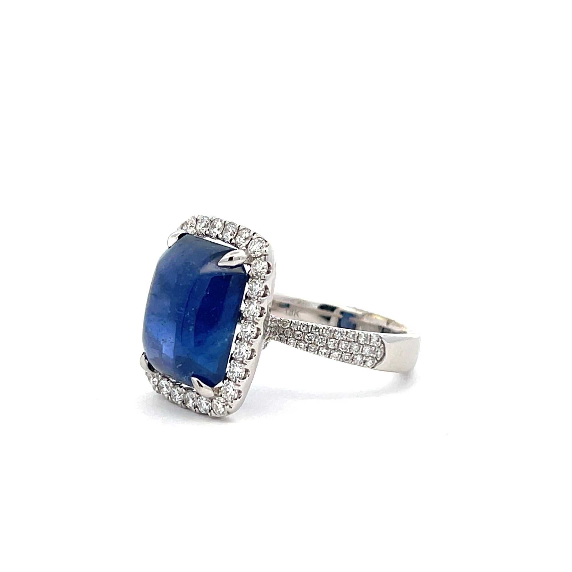 Sapphire And Diamond Halo Ring Provident Jewelery